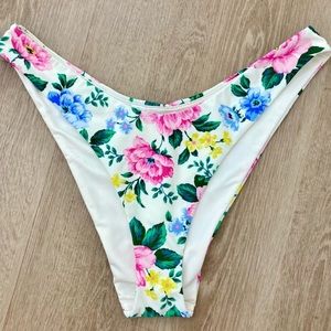 Aerie High Cut Floral Cheeky Bikini Bottom NWT